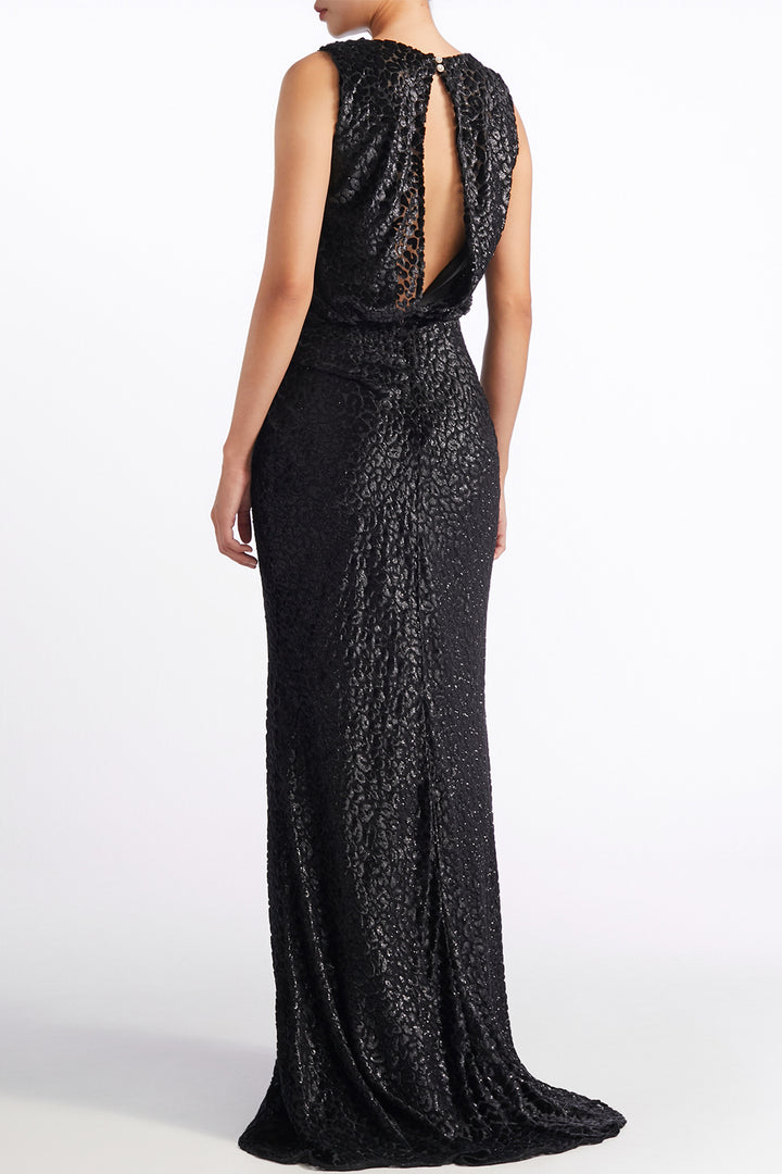 Sleeveless Column Long Dress