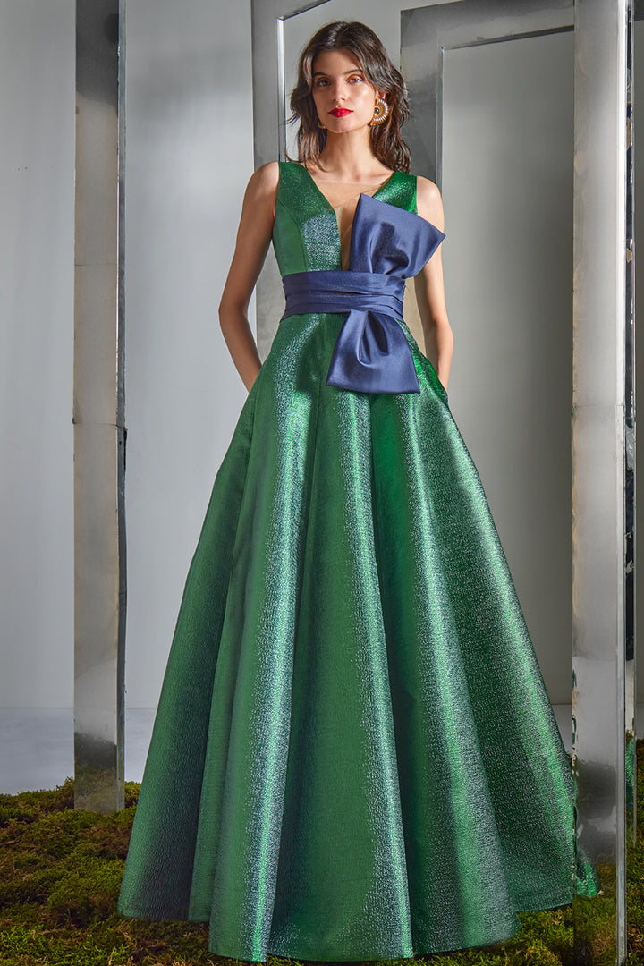 Oversized Bow with A-Line Dress