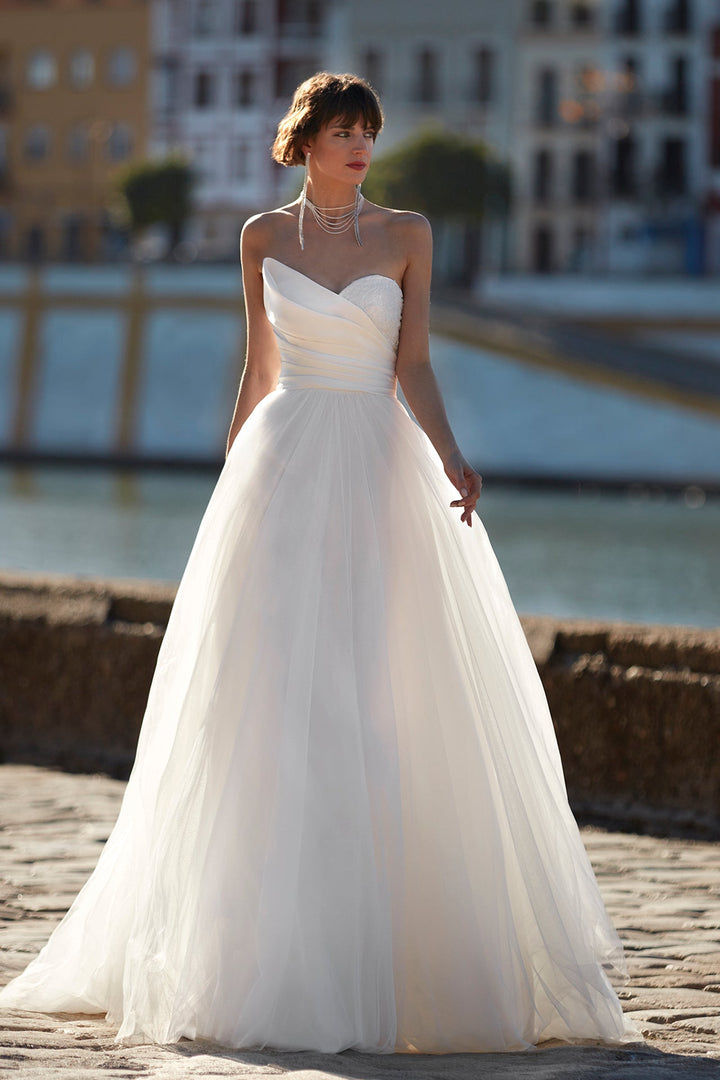 Mikado Off-White Wedding Dress