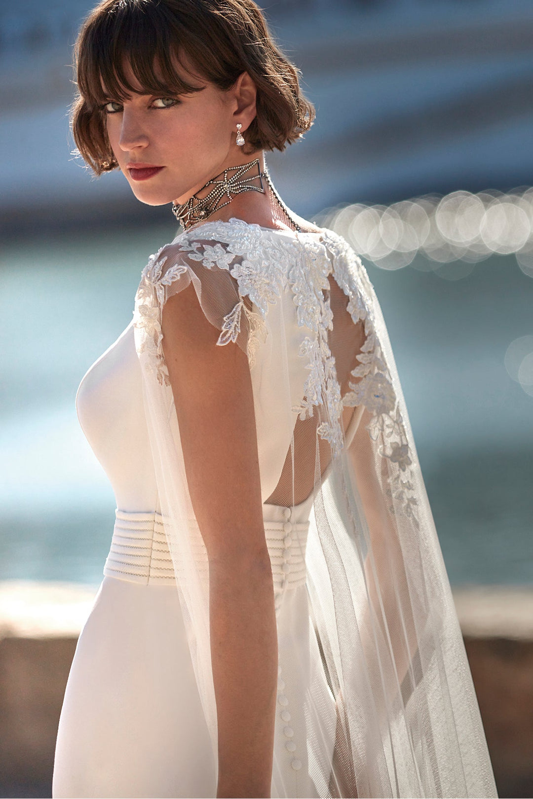 Off-White Column Long Wedding Dress Off-White / FR 56 Off-White Column Long Wedding Dress Off-White / FR 56