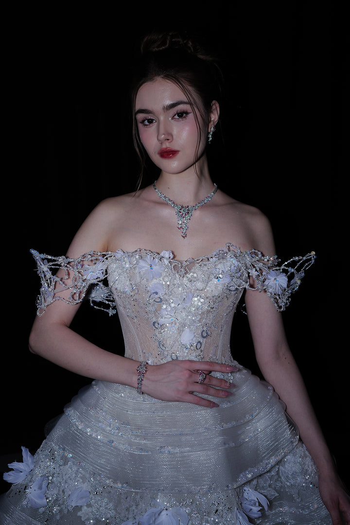 Floral Lace A-line Dress