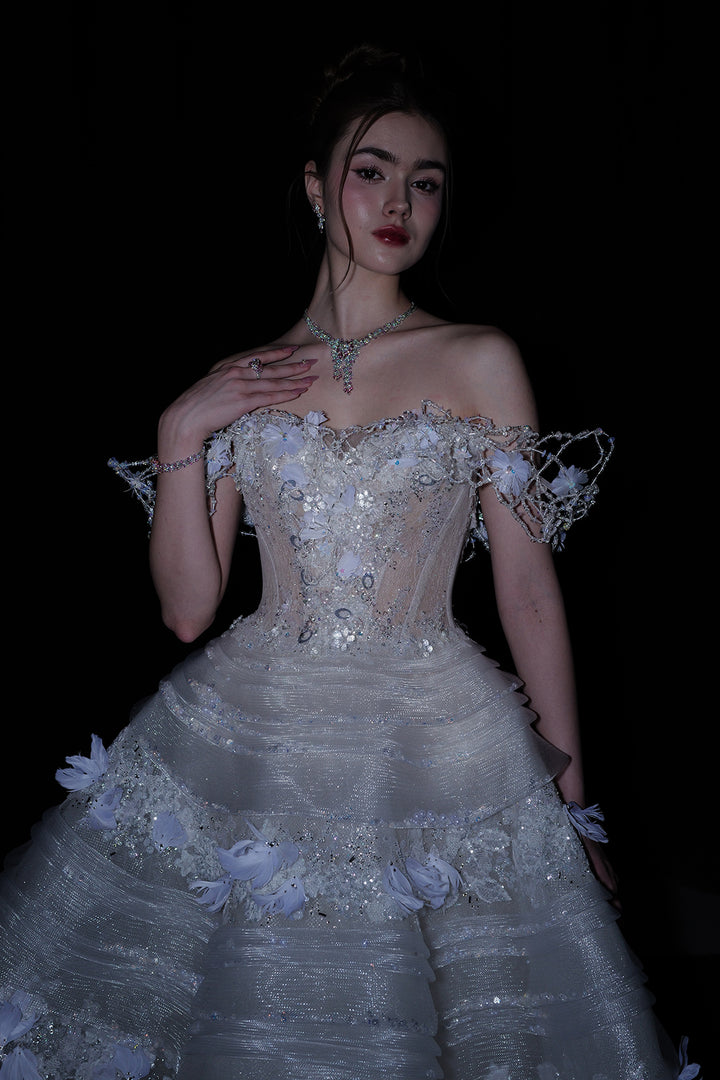 Floral Lace A-line Dress