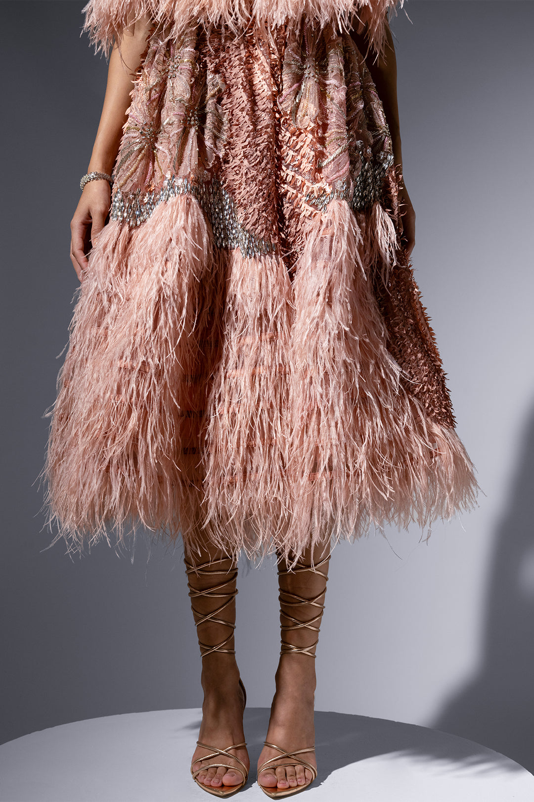 Tulle Cape and Lace Corset