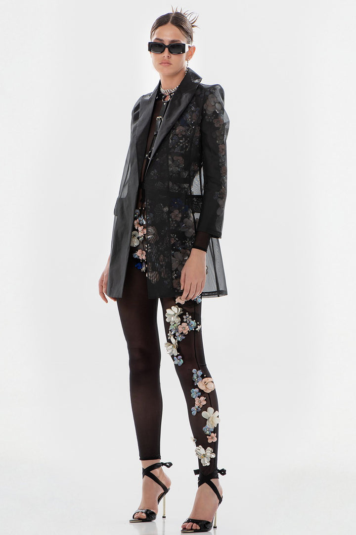Jumpsuit with 3D Flowers