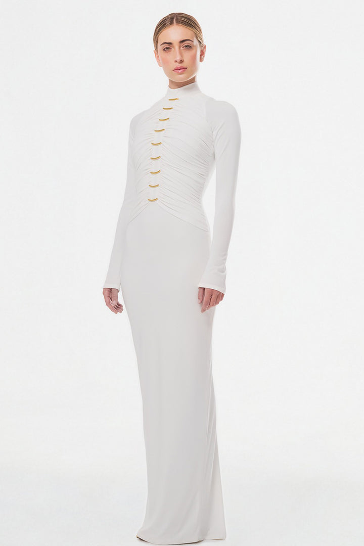 Straight Cut Midi Length Dress