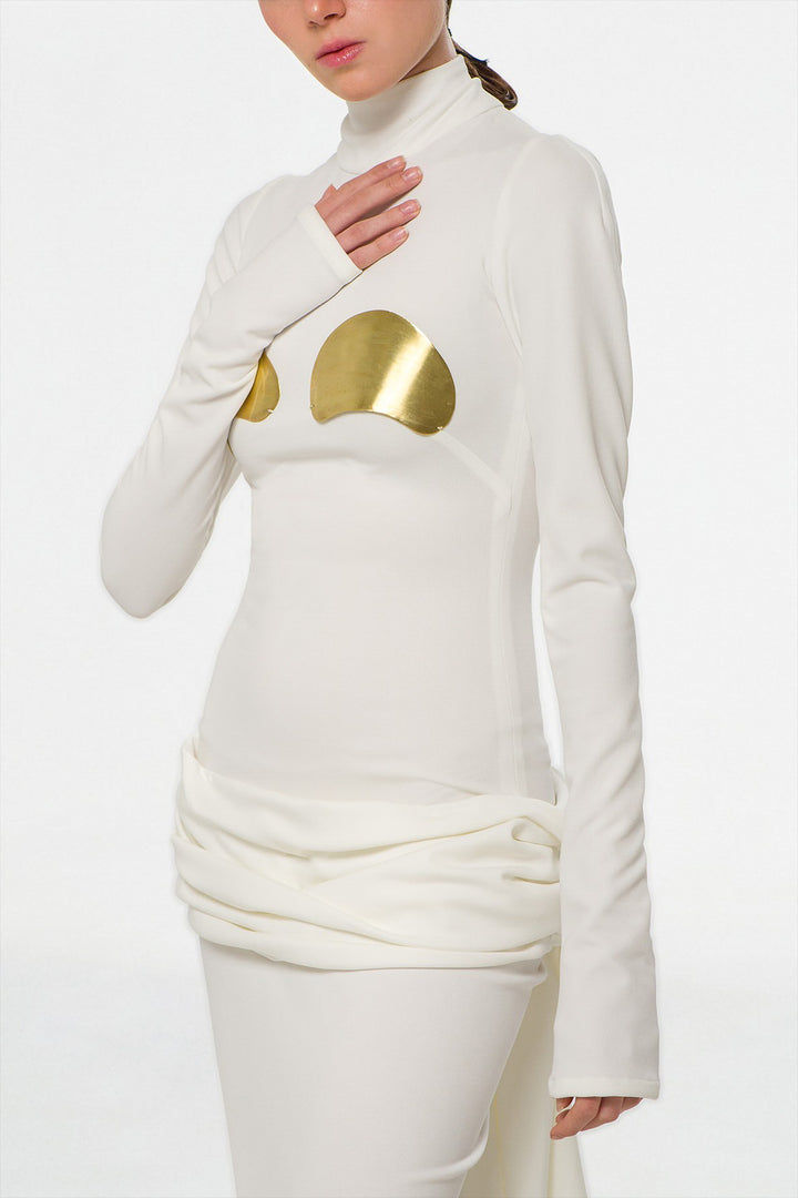 Fitted Dress with Long Sleeves