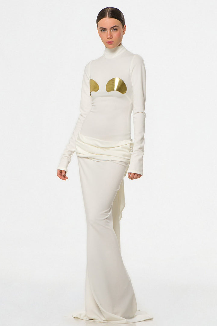 Fitted Dress with Long Sleeves