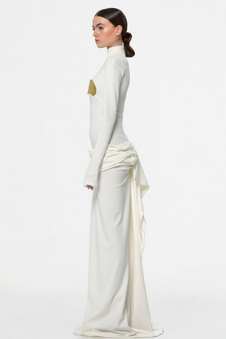 Fitted Dress with Long Sleeves