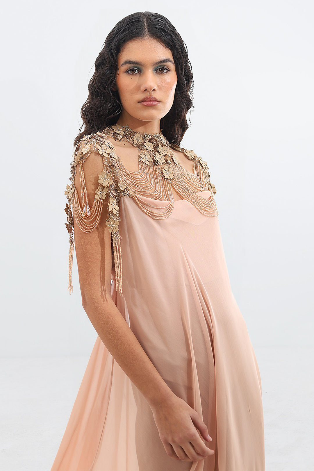 Silk Muslin Asymmetrical Dress