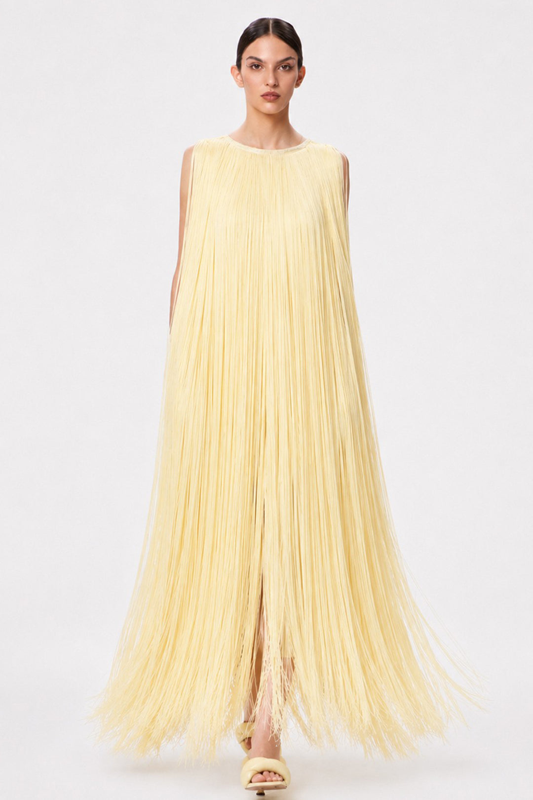 yellow fringe dress Vintage 60s & Orange Flapper Perfect for parties and special occasions. Marissa Fringe Dress