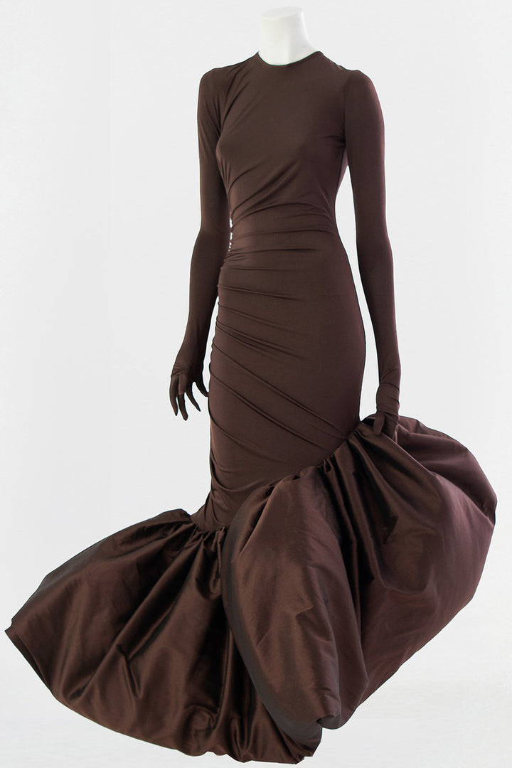 Midi Dress with Long Sleeve
