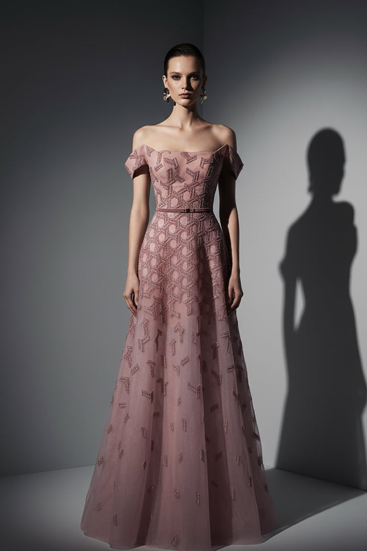 Beaded Bodice and Skirt Tulle Dress