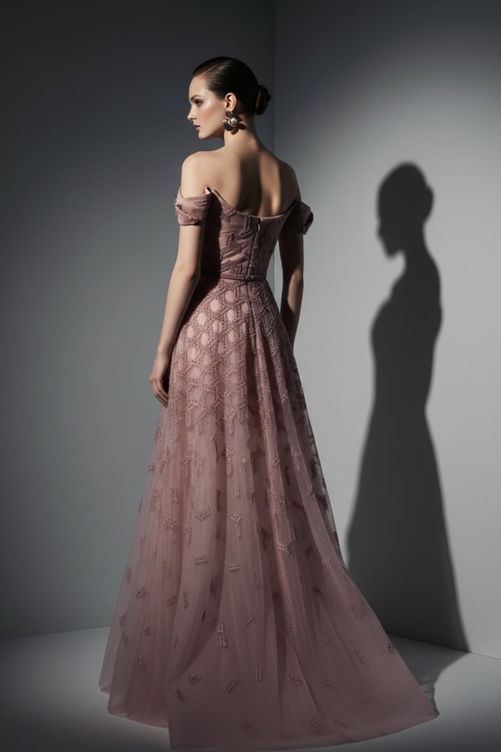 Beaded Bodice and Skirt Tulle Dress
