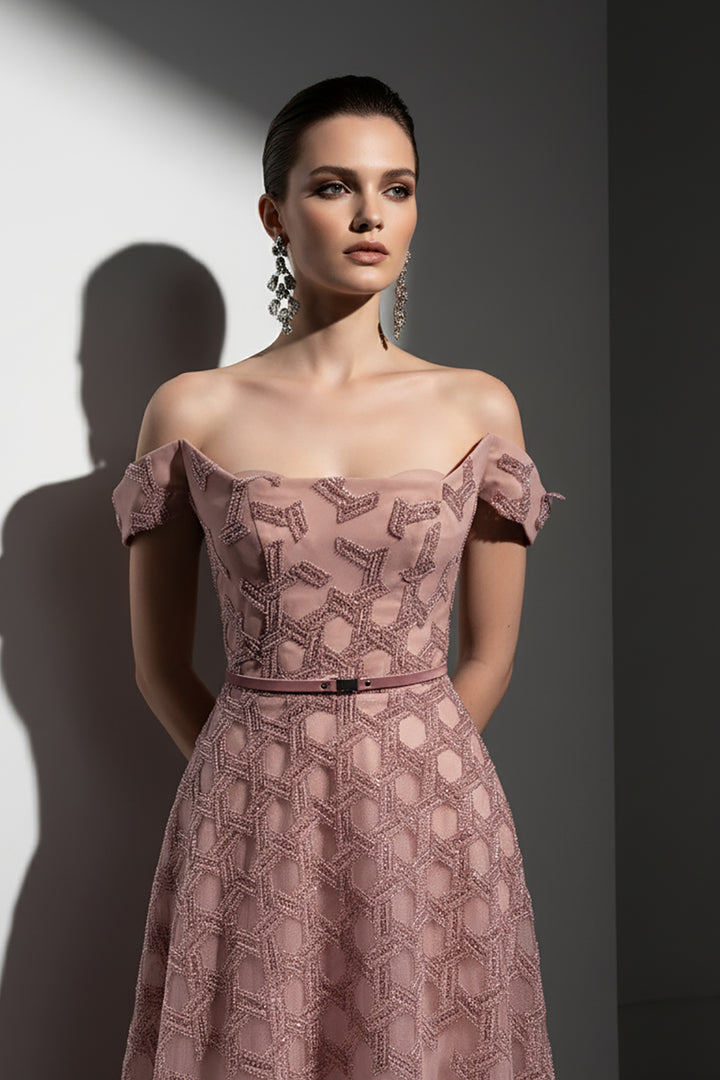 Beaded Bodice and Skirt Tulle Dress