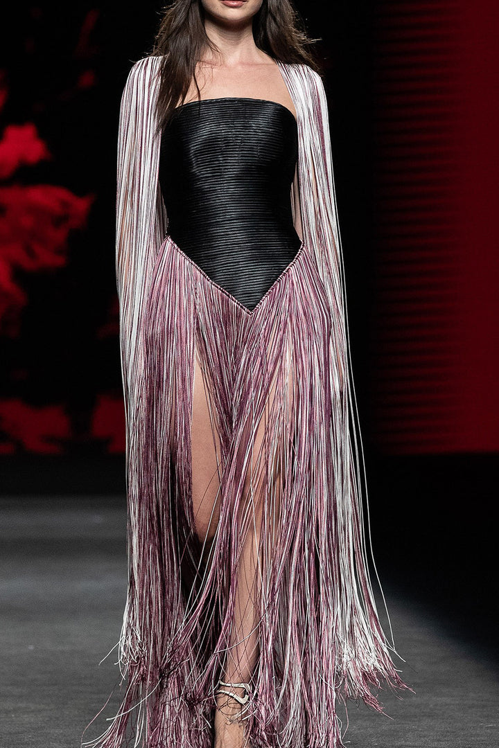 Fringed Long Dress Lyon