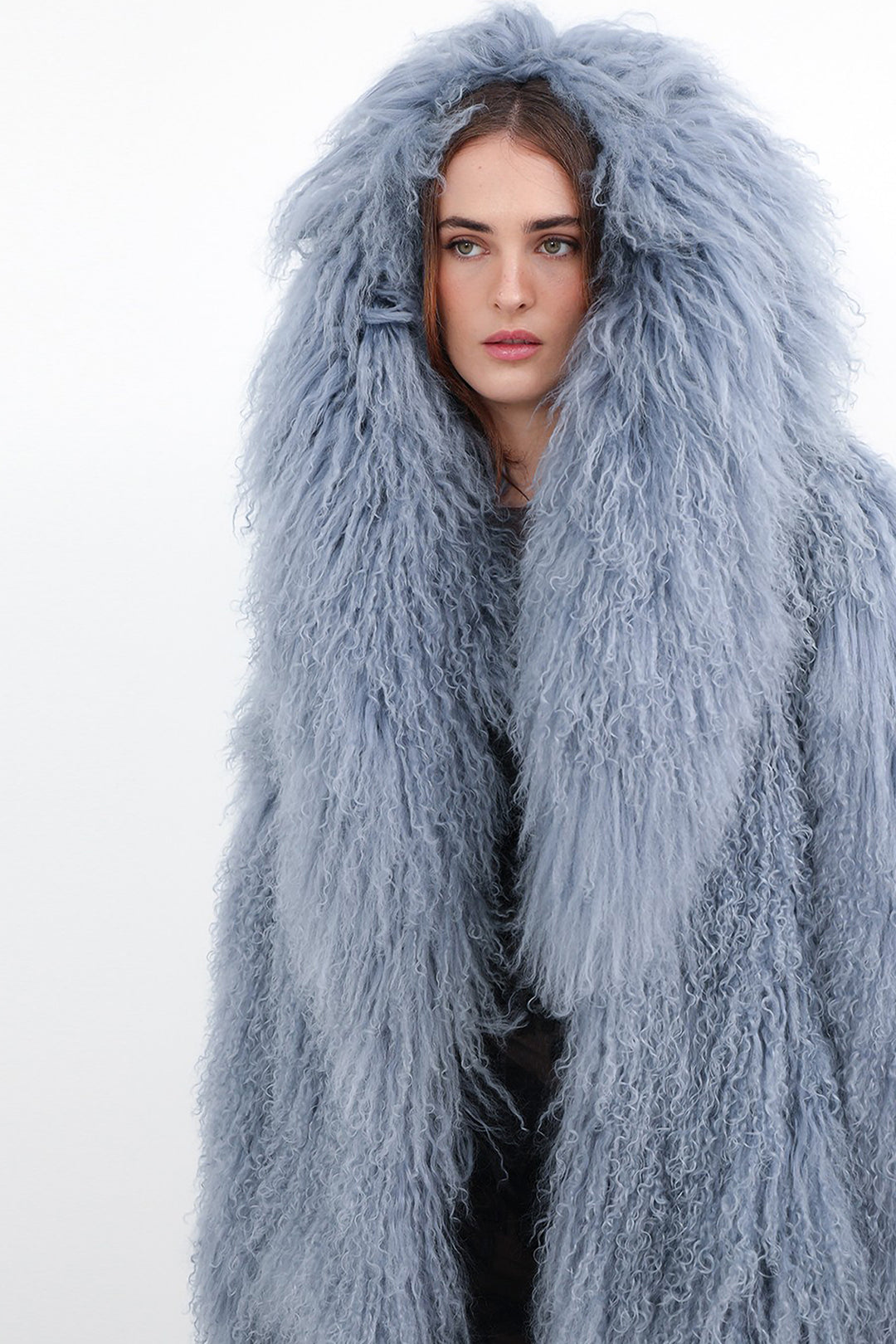 Voluminous Tibetan Lambswool Coat