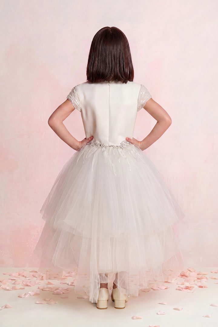 Layered Tulle Couture Mini Gown