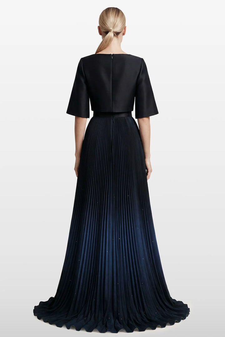 Pleated Degradé Gown