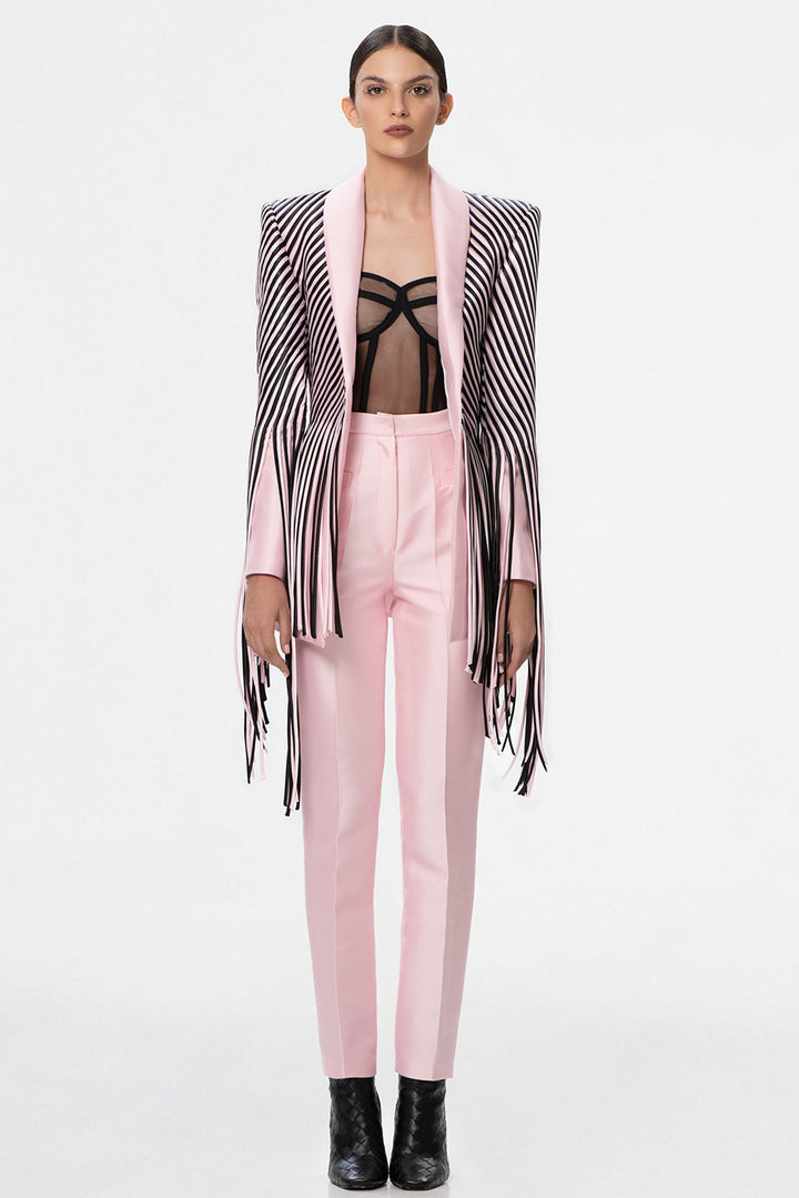 Silk Long Pantsuit with Long Sleeve