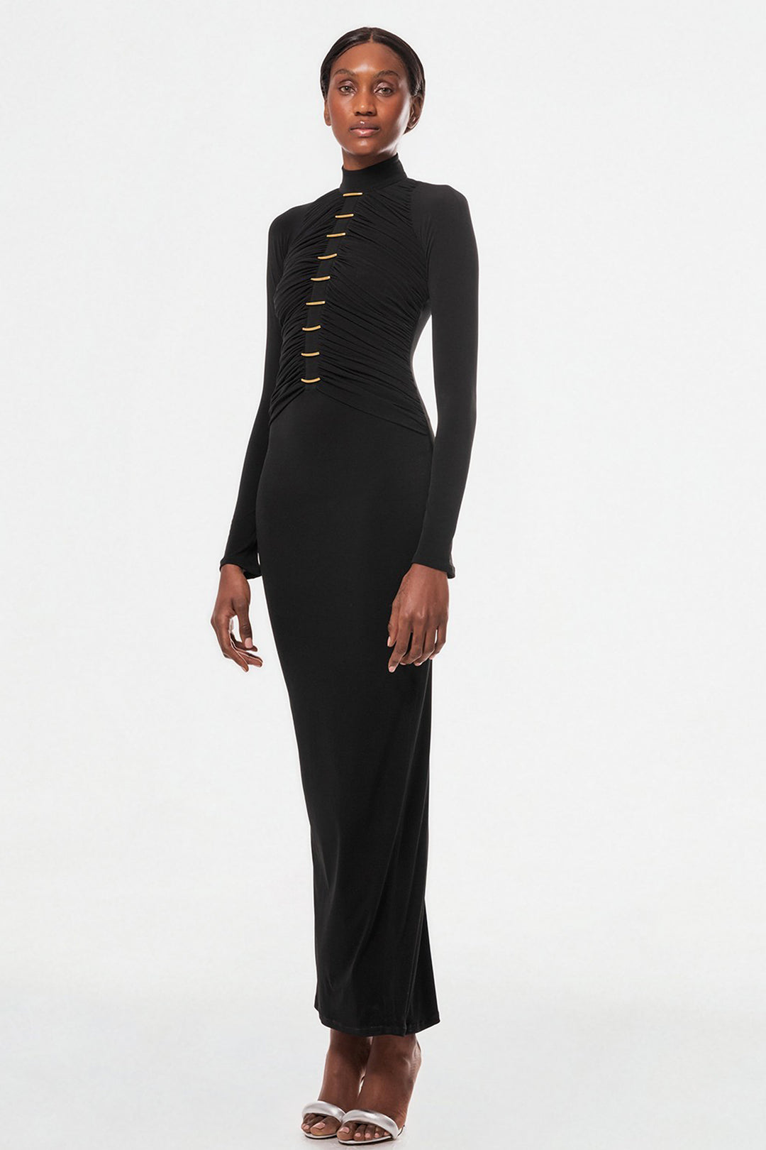 Straight Cut Midi Length Dress