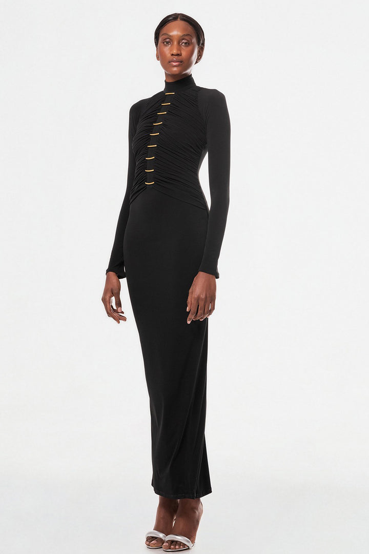 Straight Cut Midi Length Dress