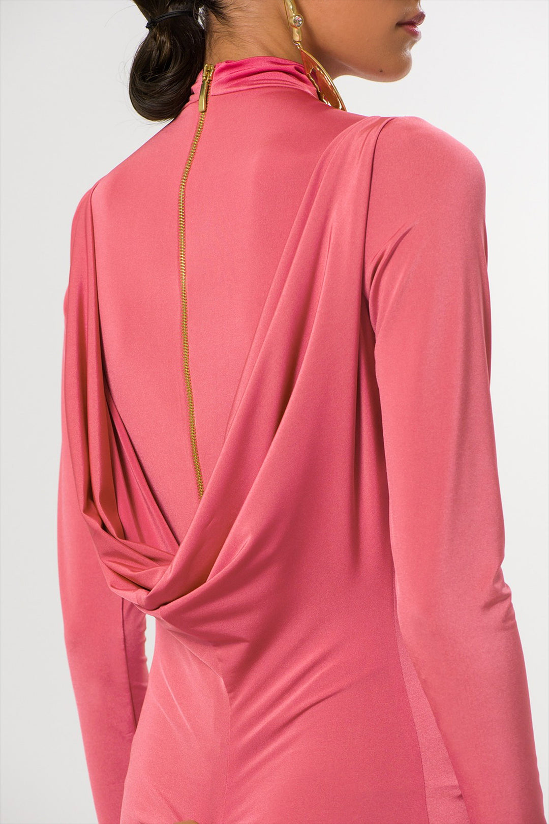 Long Column Dress with Long Sleeves