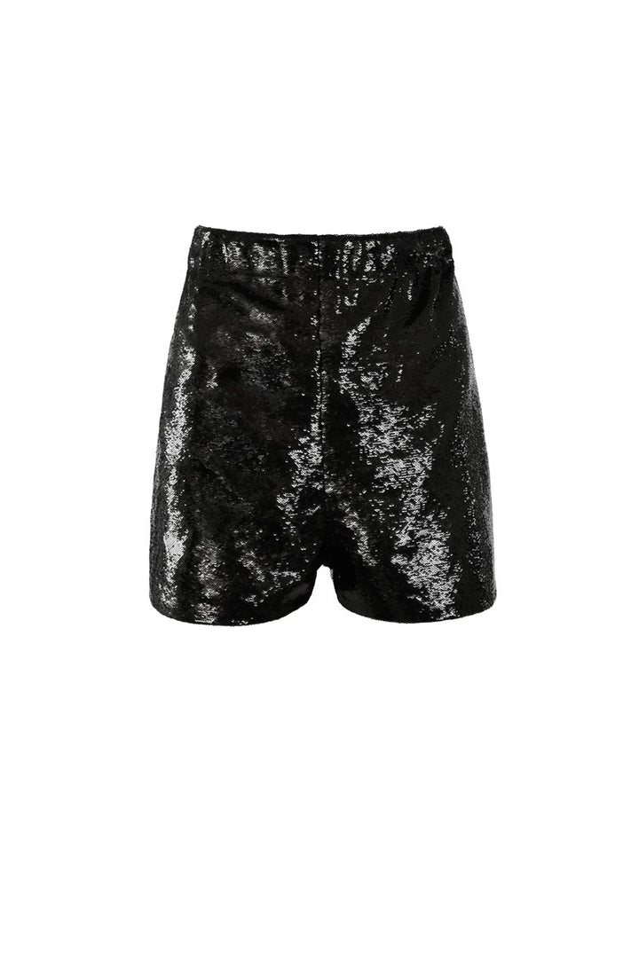 Oversized Sequin Hoodie with Shorts