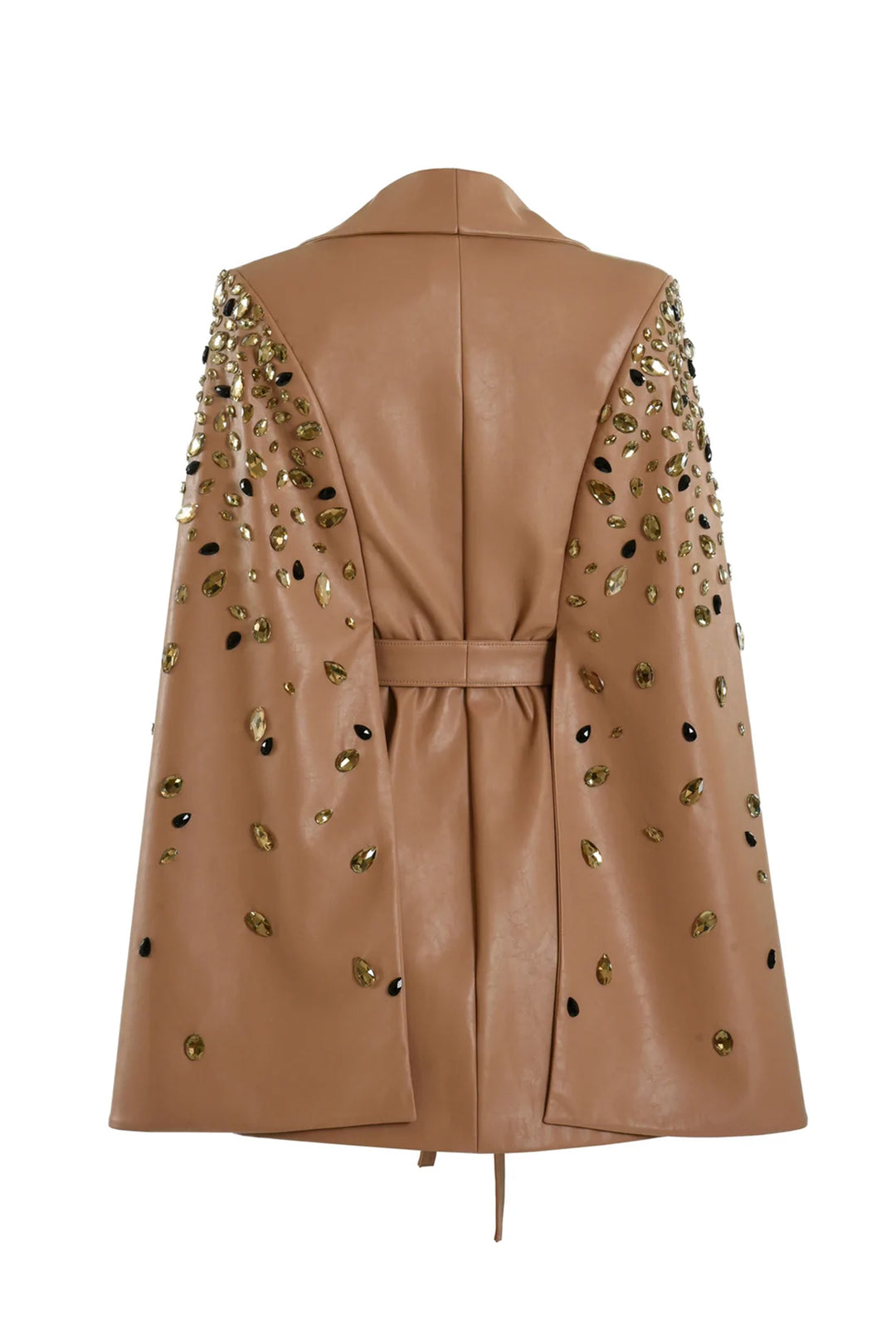 Leather Cape Coat