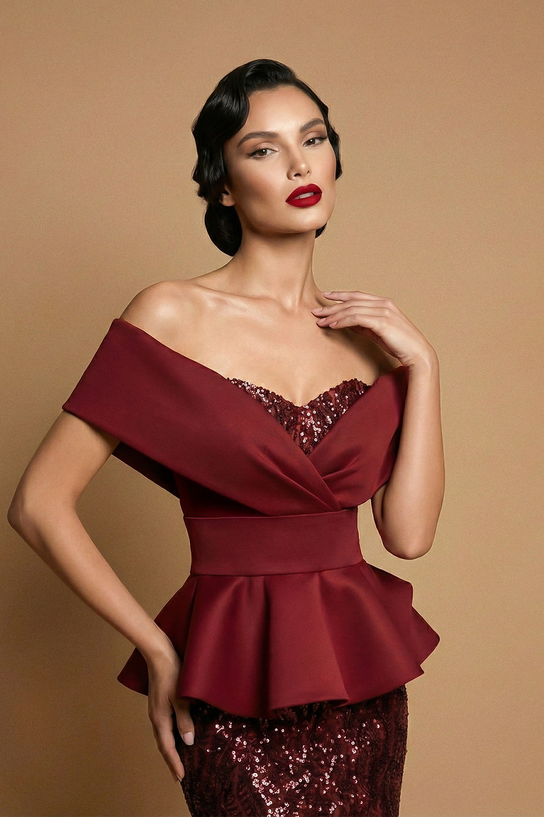 Embroidered Tulle with Mermaid Dress