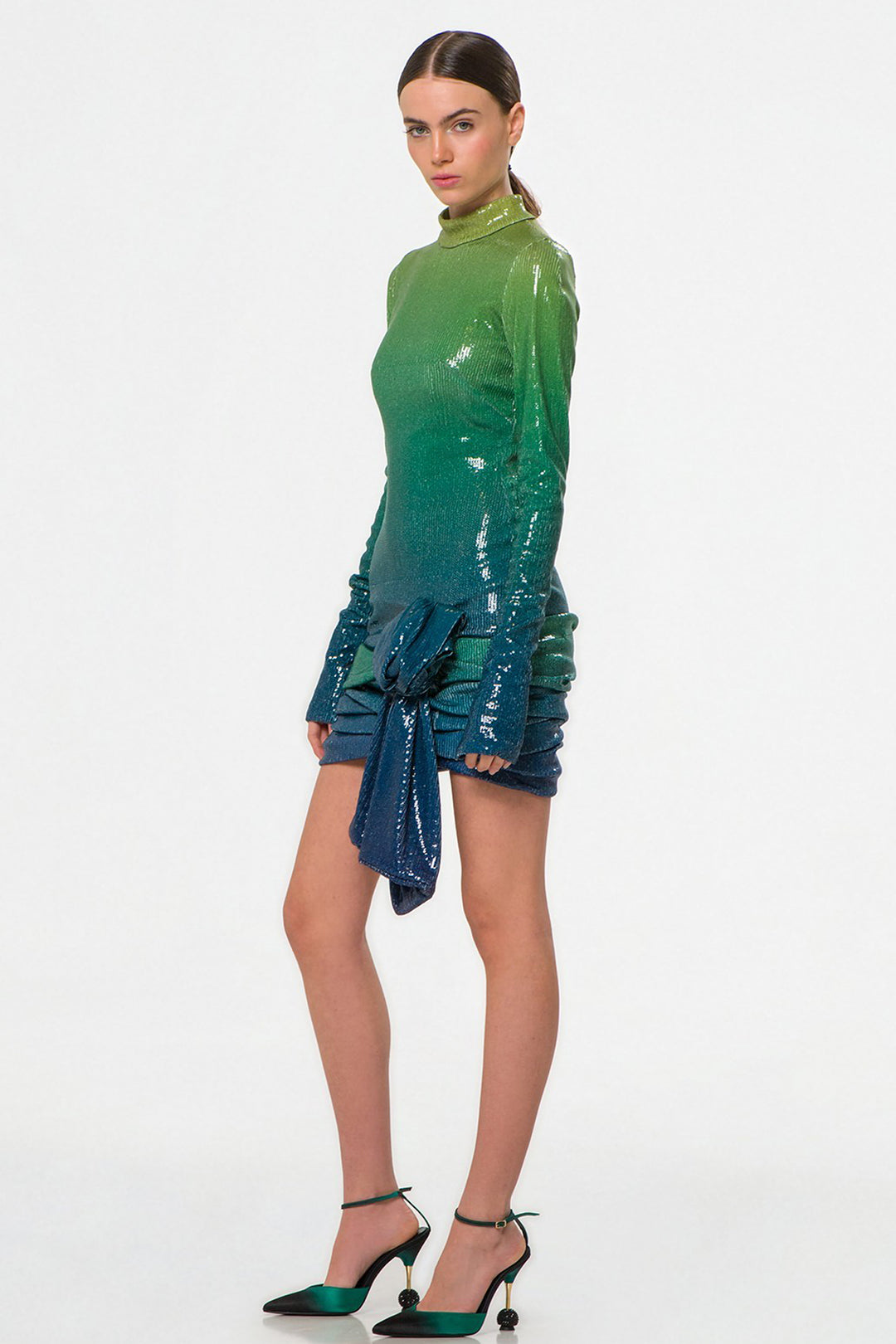 Draped Mini Dress