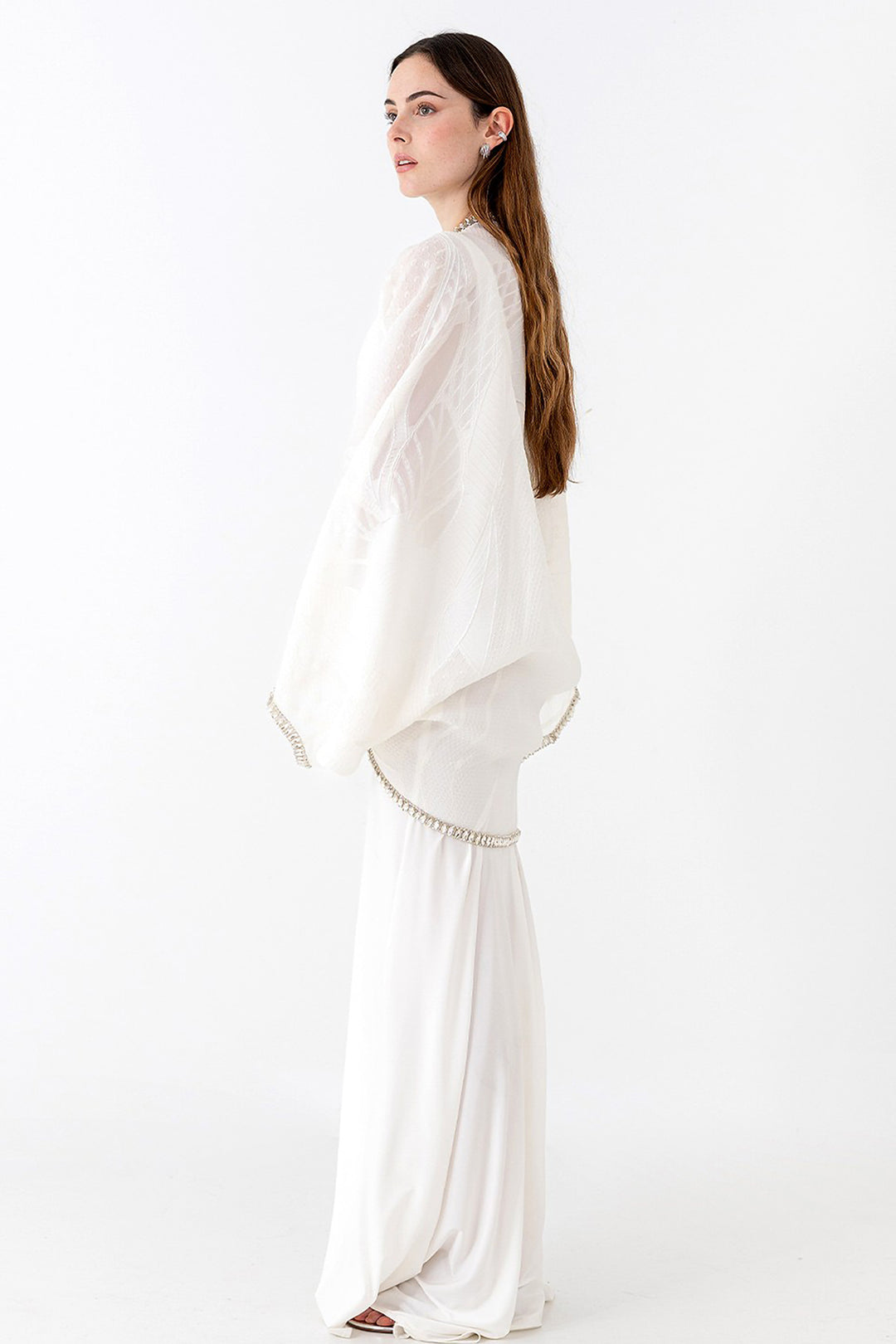 Draped Kaftan and Flowing Skirt