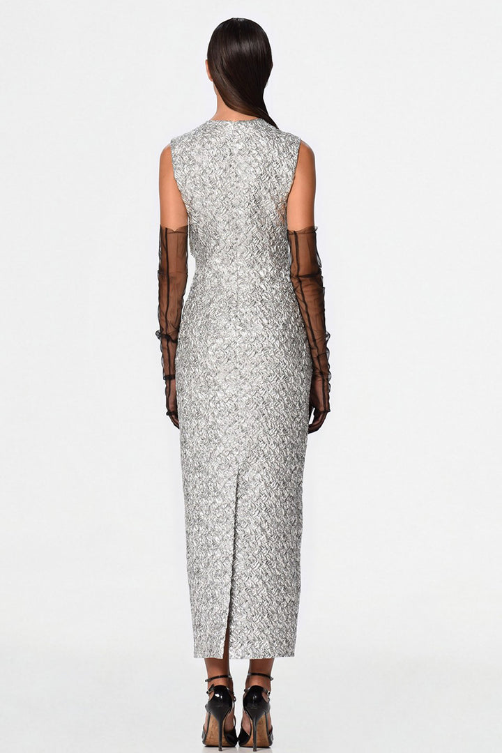 Scoop Neckline with Inspired Texture Dress