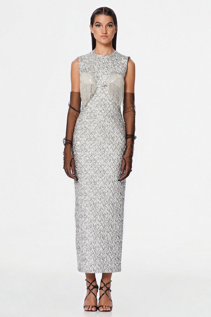 Scoop Neckline with Inspired Texture Dress