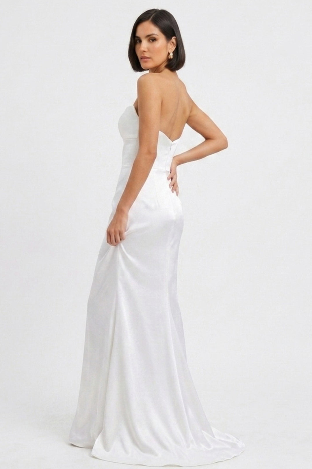 Sweetheart Mermaid Wedding Dress in Silk Crepe