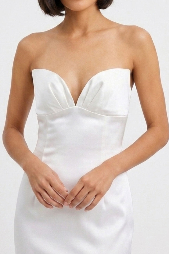 Sweetheart Mermaid Wedding Dress in Silk Crepe