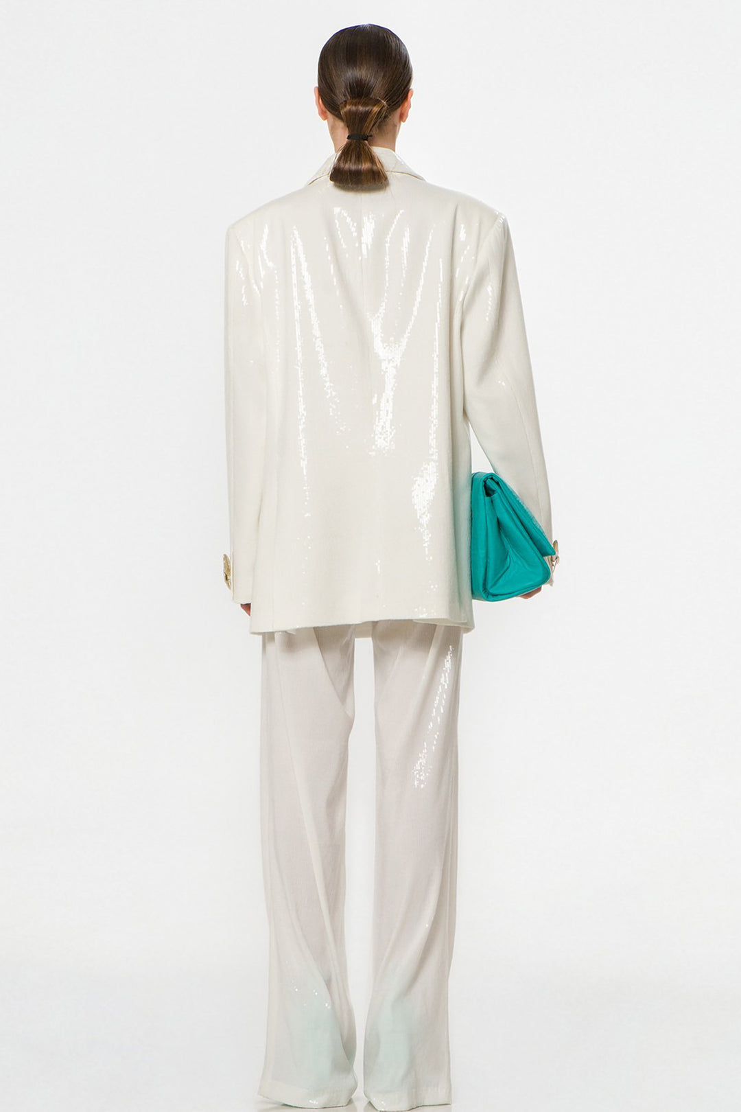 Long Sequin Blazer with Pants