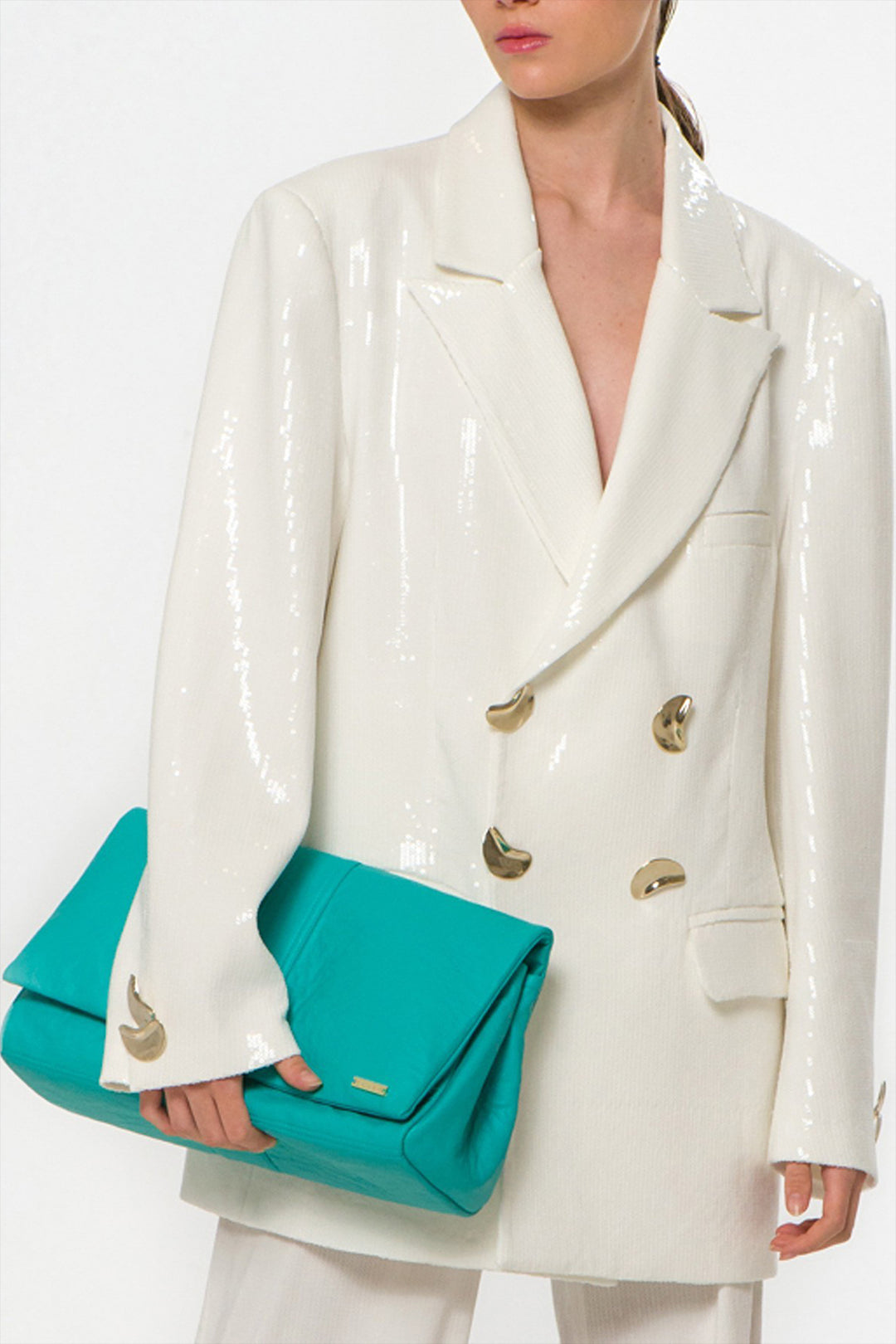 Long Sequin Blazer with Pants