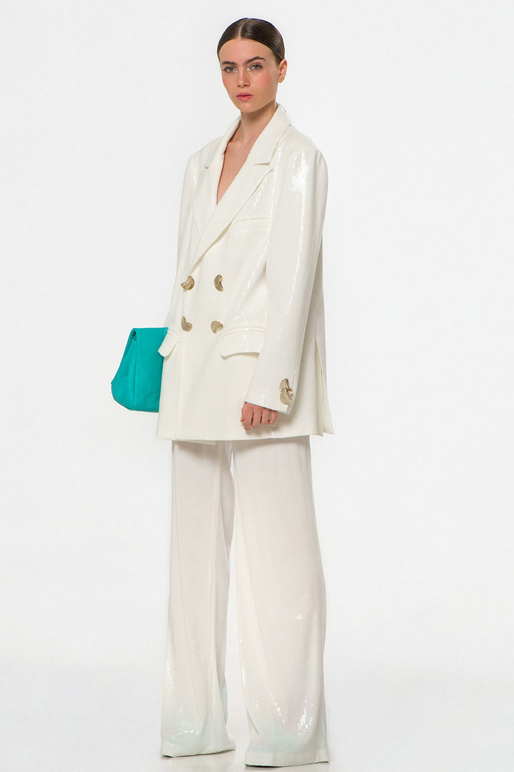 Long Sequin Blazer with Pants
