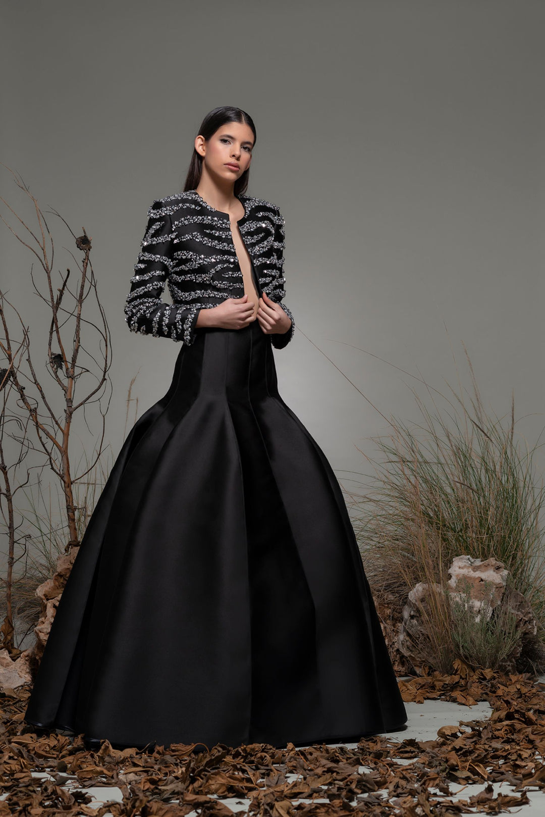 Sleeveless A-line Dress with Cropped Jacket US 16 Sleeveless A-line Dress with Cropped Jacket US 16