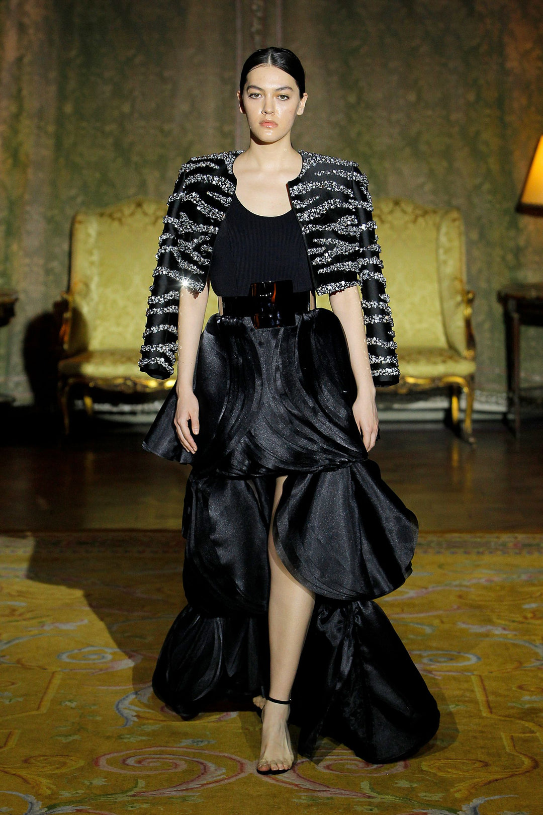 Sleeveless A-line Dress with Cropped Jacket M.R DESIGN Sleeveless A-line Dress with Cropped Jacket M.R DESIGN
