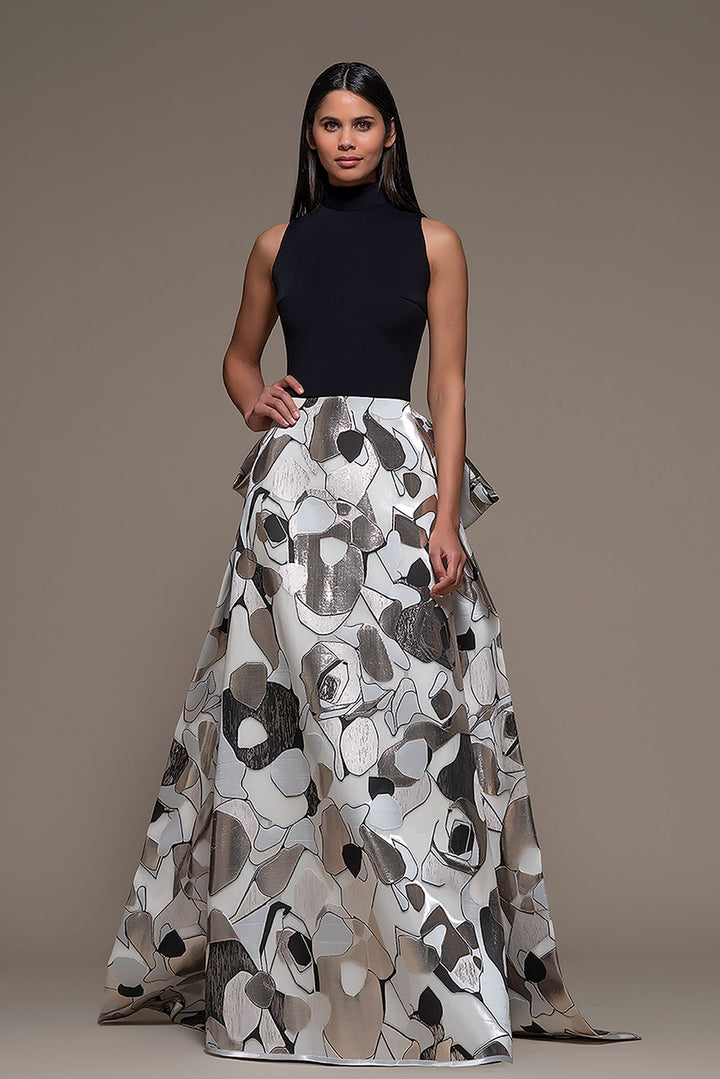 Sleeveless Printed A-line Dress