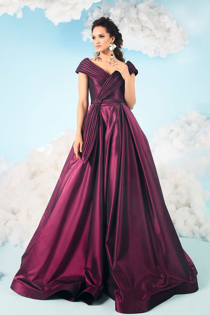A-Line Sleeveless Satin Dress