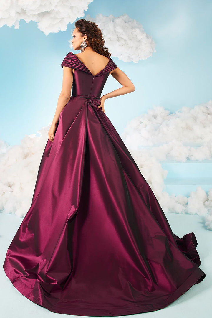 A-Line Sleeveless Satin Dress
