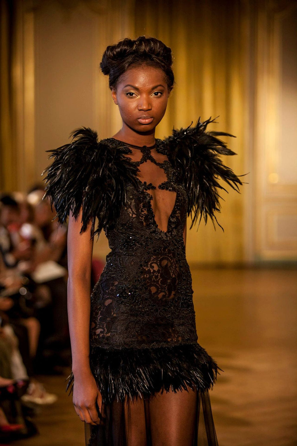 club monaco feather dress Club Monaco Peacock Feather Mini Dress 4