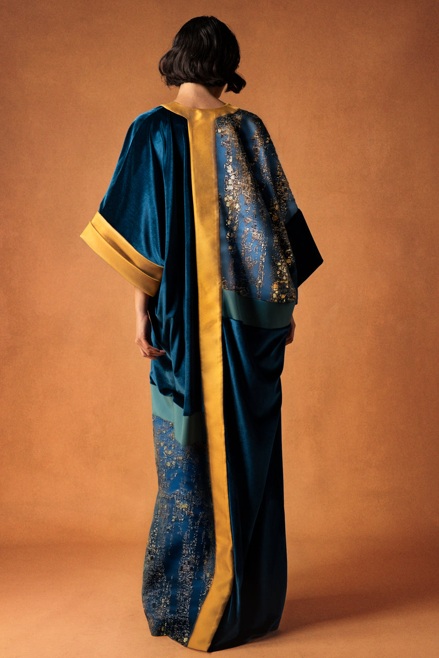 Mikado Velvet and Cadi Patched Kaftan