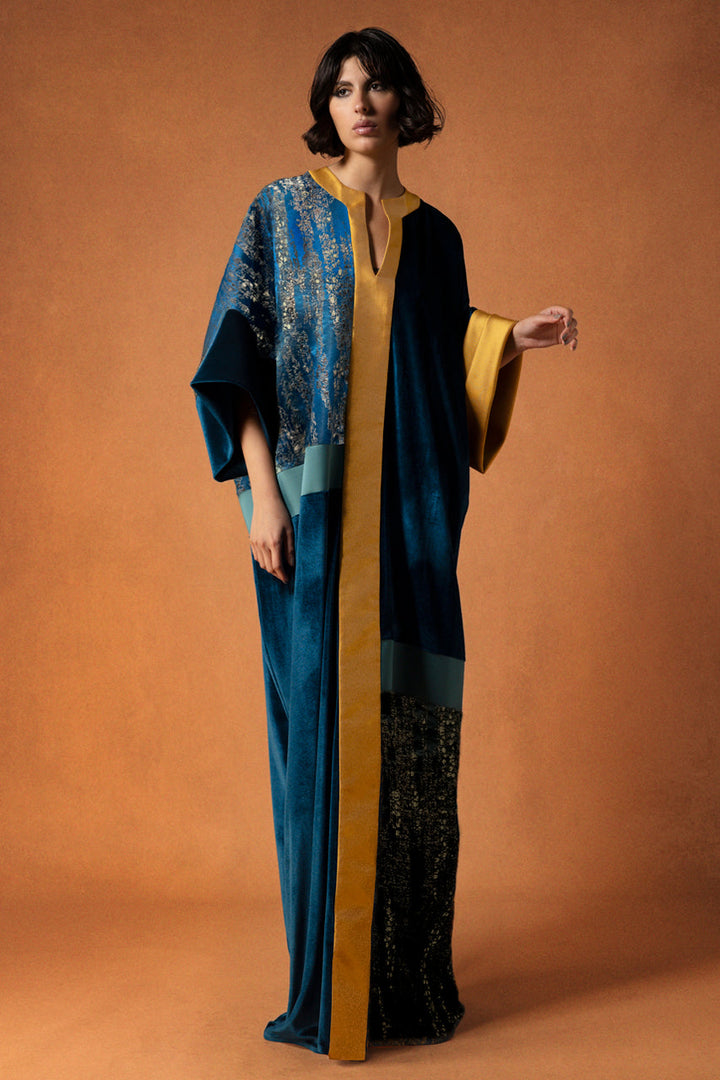 Mikado Velvet and Cadi Patched Kaftan