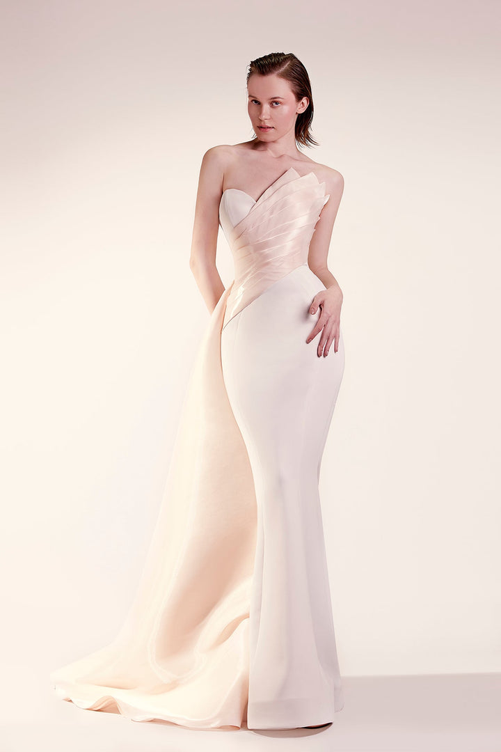 Strapless Crepe Mermaid Dress