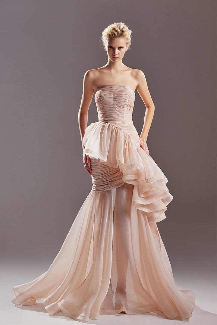 Strapless Organza Dress