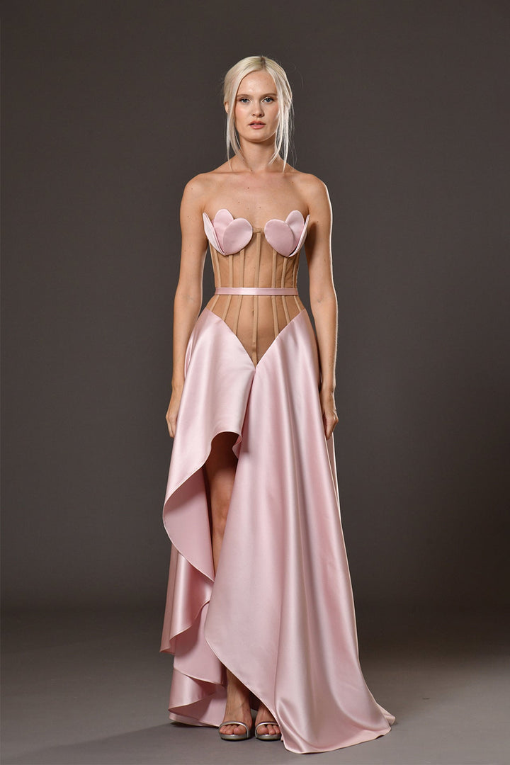 Radzimi Strapless Corset A-line Dress