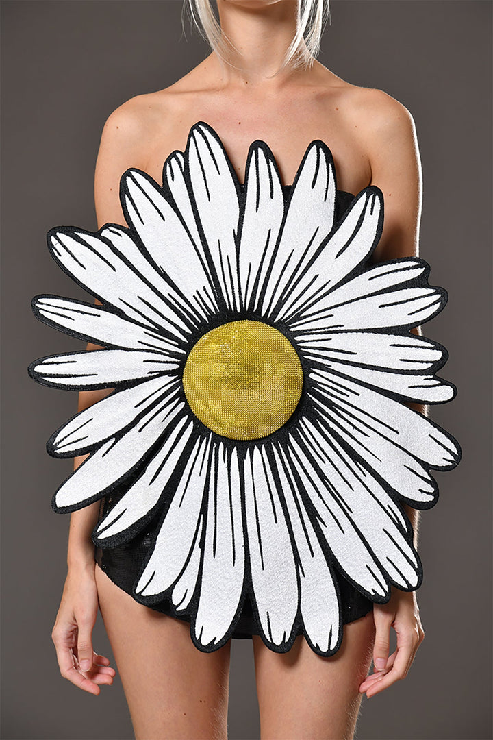 Daisy Flower-Shaped Mini Dress